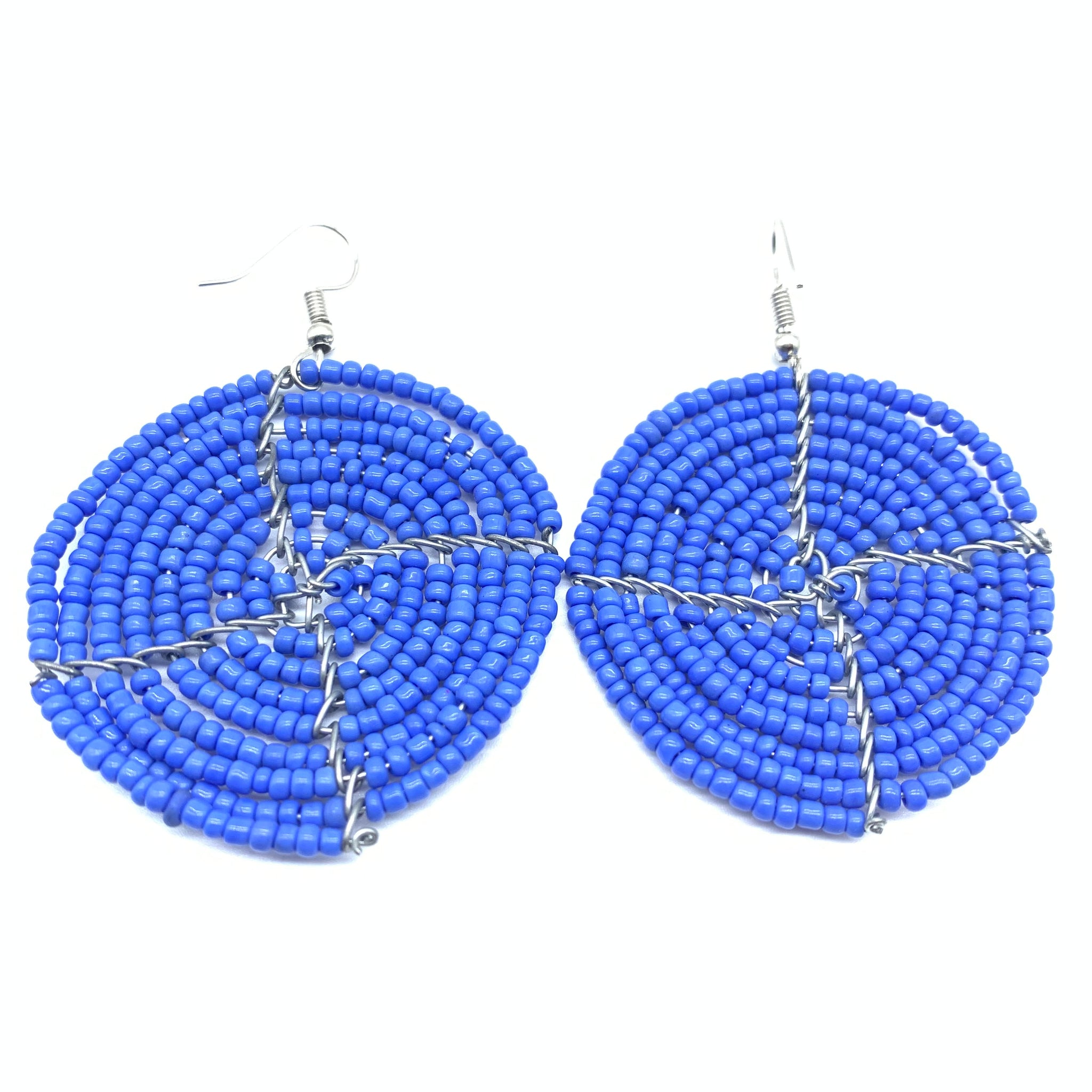 Beaded Earrings Duni-Blue