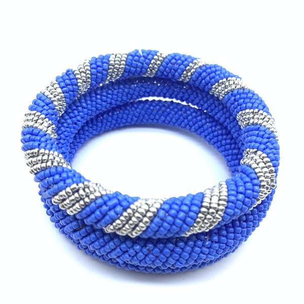 Beaded Bangle-Blue 3