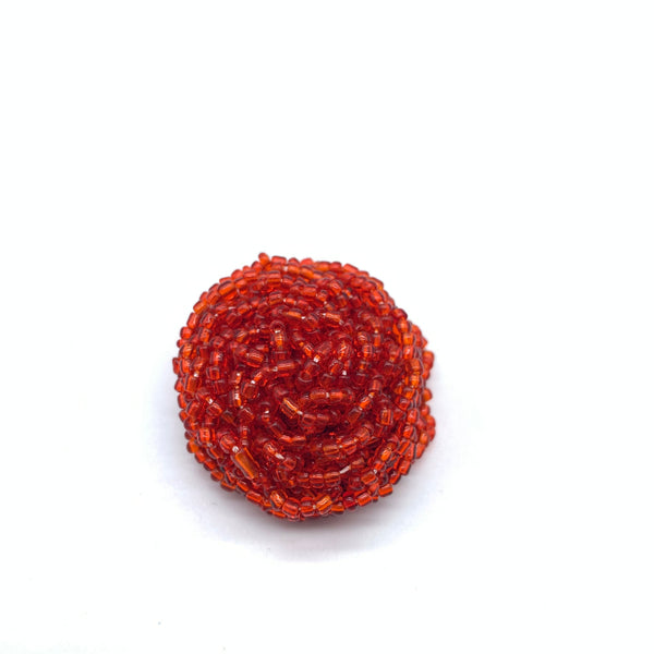 Beaded Ring-  Red Variation 2