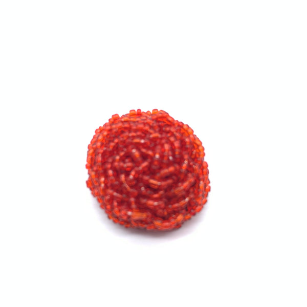 Beaded Ring-  Red Variation 2