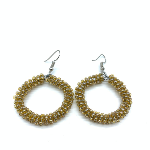 Beaded Earrings Kaweria-Champagne