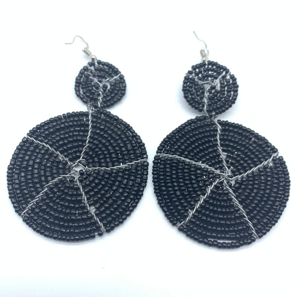 Beaded Earrings- Black Variation