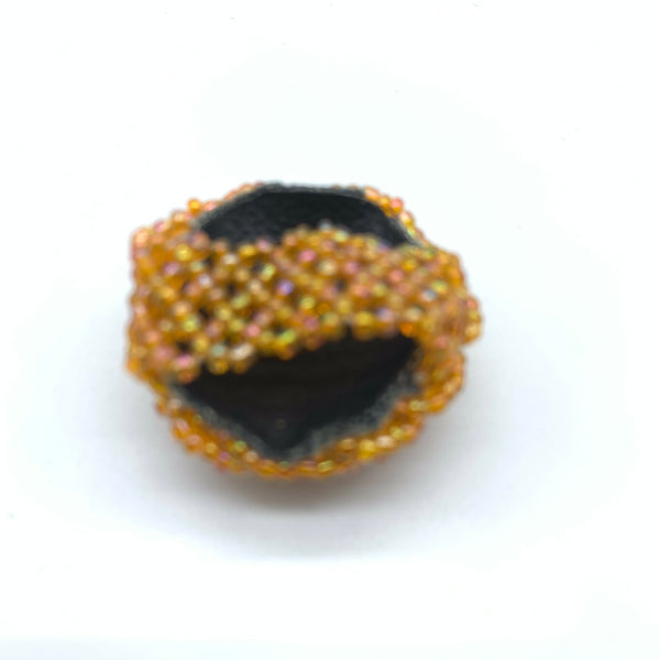 Beaded Ring-Orange Variation