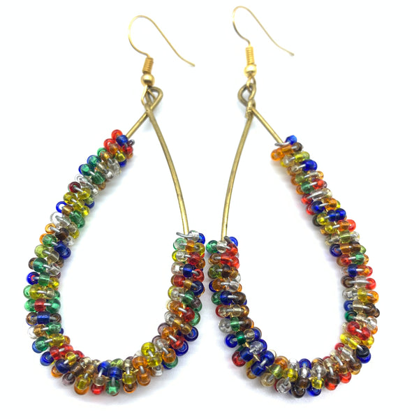 Beaded Earrings Nuru-Multi Colour