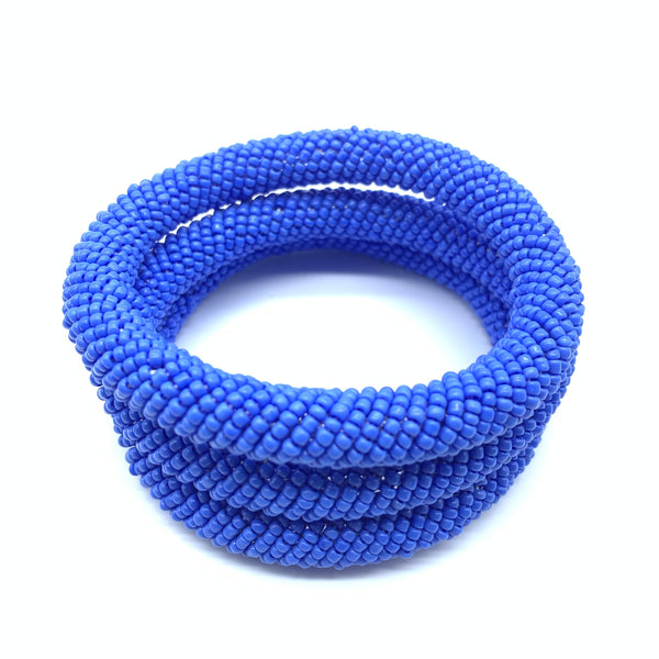 Beaded Bangle-Blue