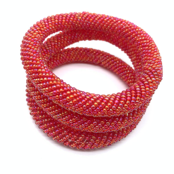 Beaded Bangle-Pink 3