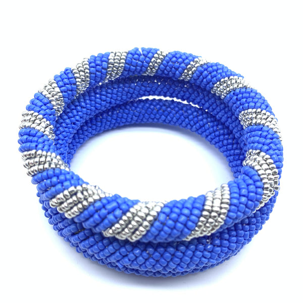 Beaded Bangle-Blue 3