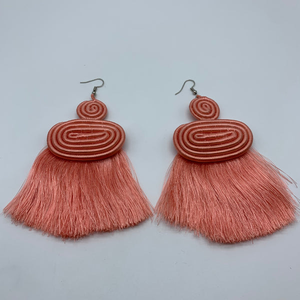 Thread Earrings Meza-Pink Variation