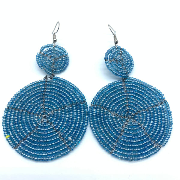 Beaded Earrings-Blue Variation 3