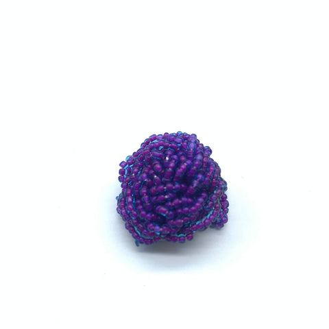 Beaded Ring- Purple Variation