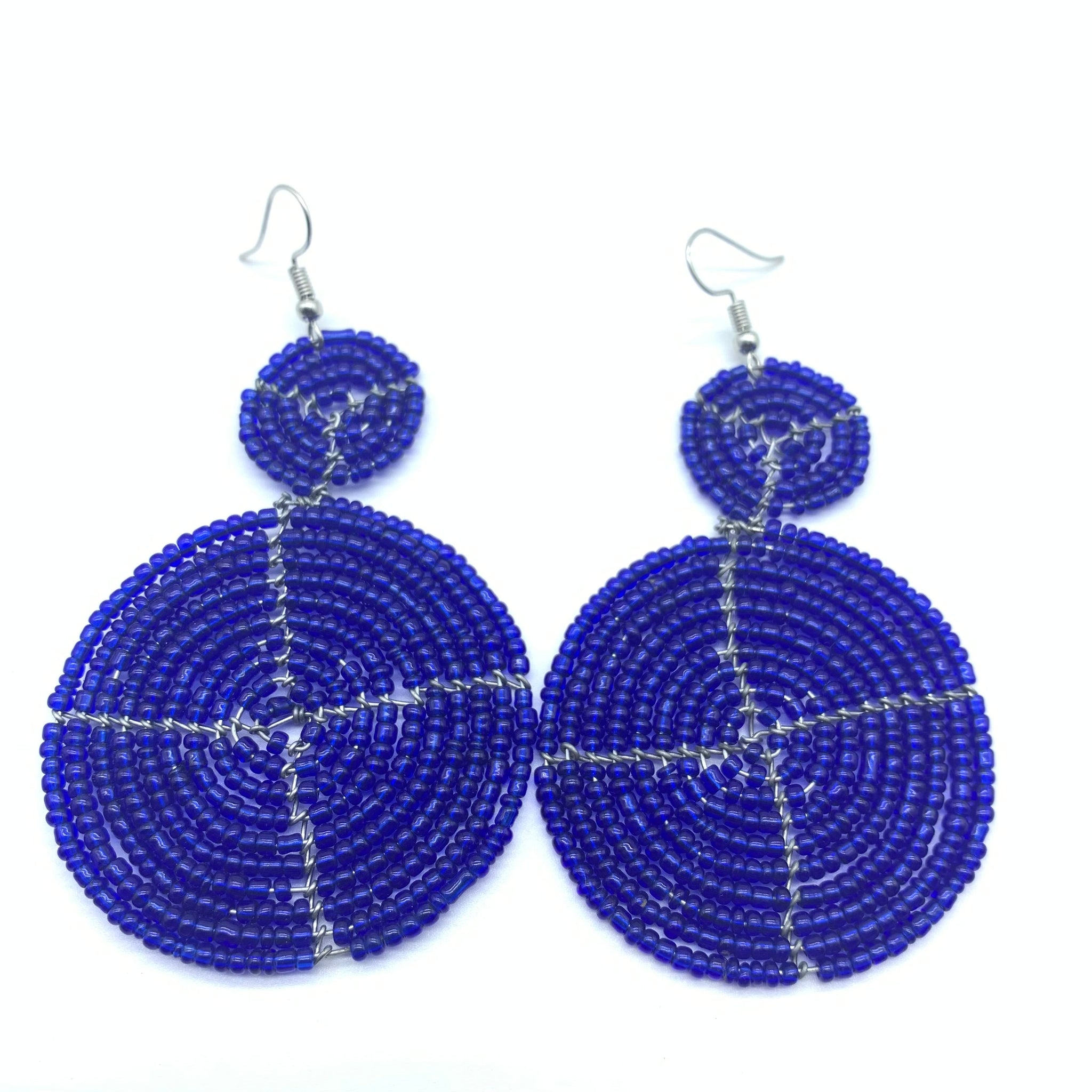 Beaded Earrings-Blue Variation 6