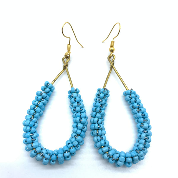 Beaded Earrings Nuru-Blue 3