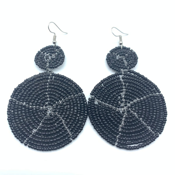 Beaded Earrings- Black Variation