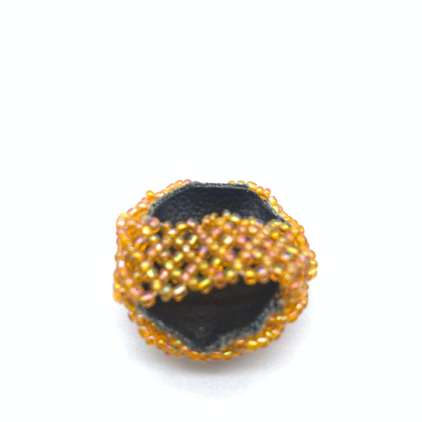 Beaded Ring-Orange Variation