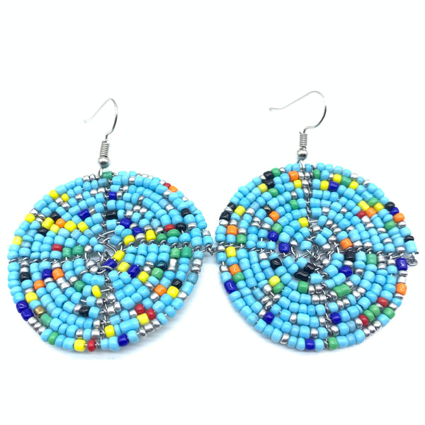 Beaded Earrings Duni-Blue 2