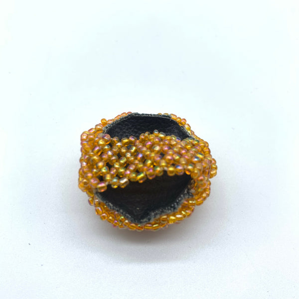 Beaded Ring-Orange Variation