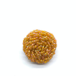 Beaded Ring-Orange Variation