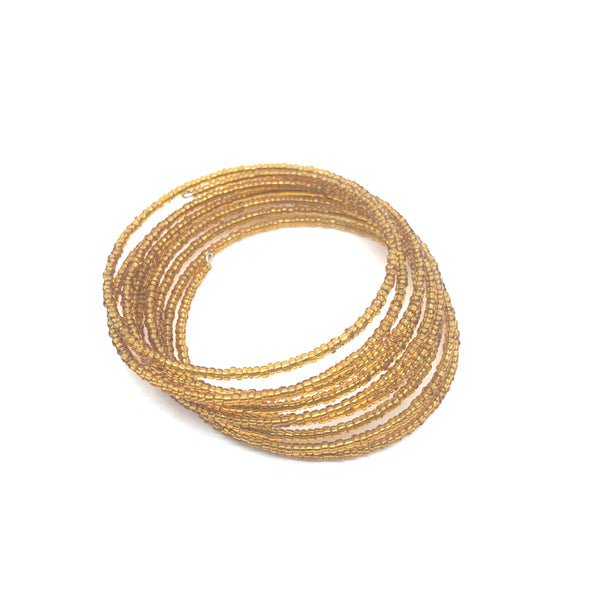Beaded Coil Bracelet-Bronze 2
