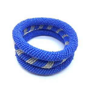 Beaded Bangle-Blue 3