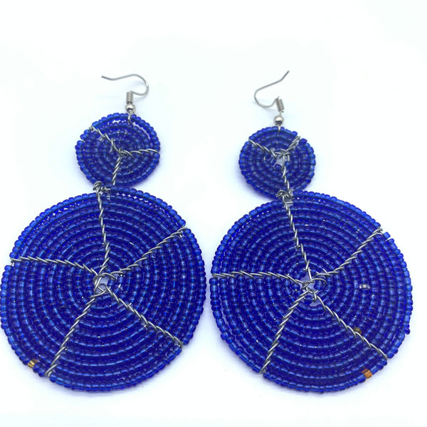 Beaded Earrings-Blue Variation 6