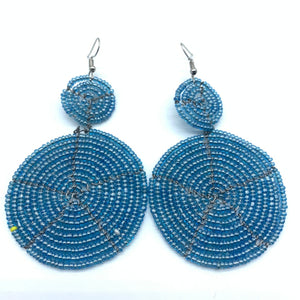 Beaded Earrings-Blue Variation 3