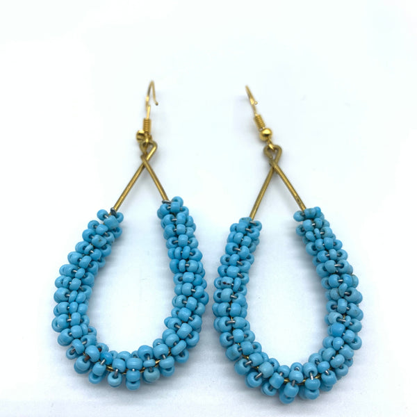 Beaded Earrings Nuru-Blue 3