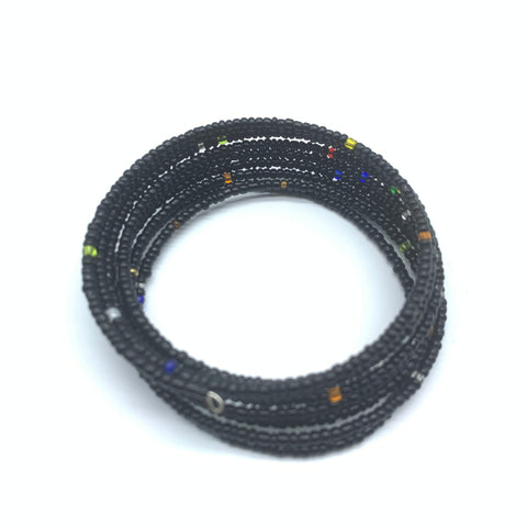 Beaded Coil Bracelet-Black 3