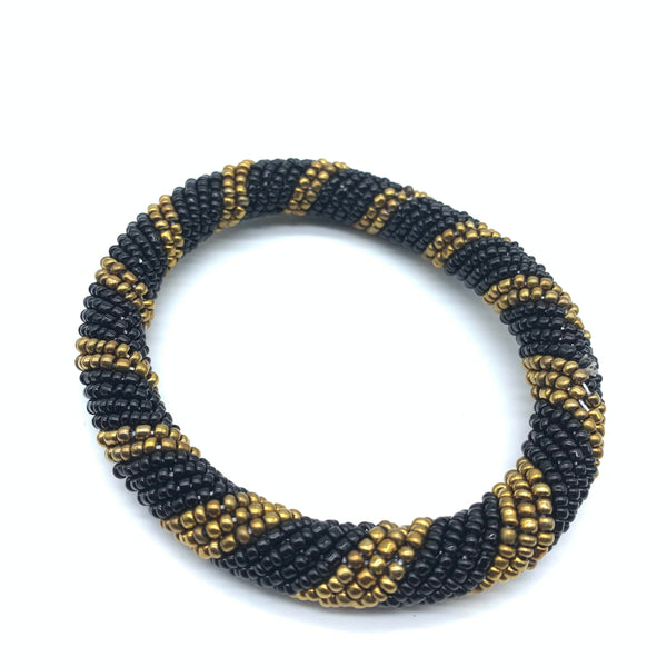 Beaded Bangle-Black 5