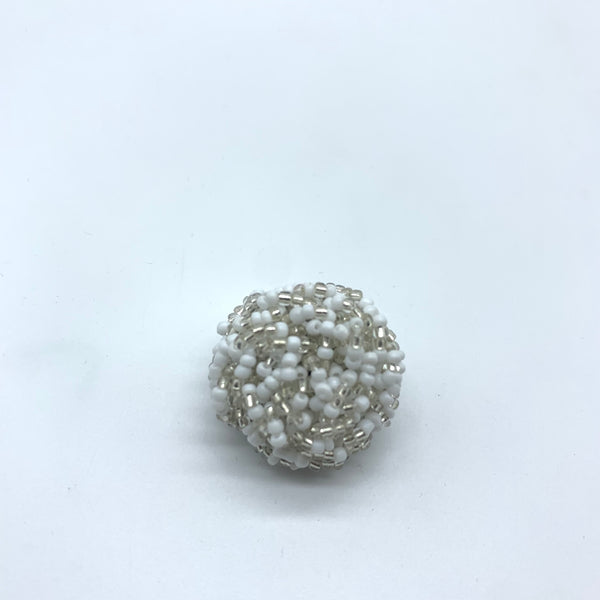 Beaded Ring-White Variation 2