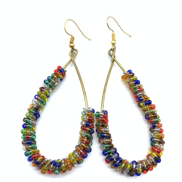 Beaded Earrings Nuru-Multi Colour