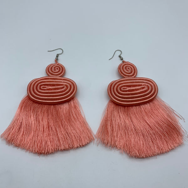 Thread Earrings Meza-Pink Variation