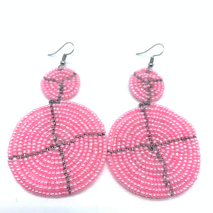 Beaded Earrings-Pink Variation 3