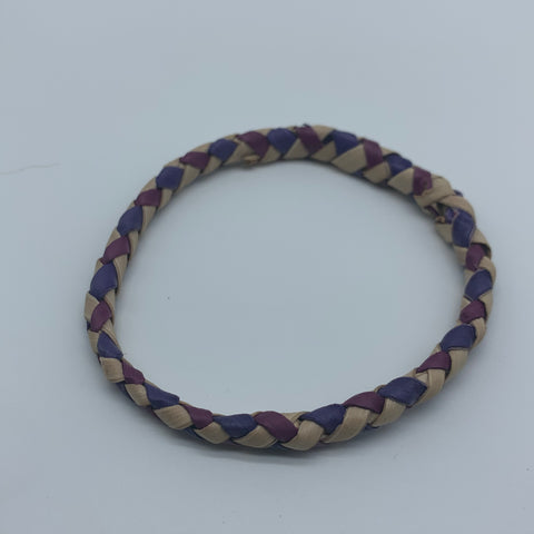 Basket Weave Bangle- Purple  Dye Variation 3 - Lillon Boutique