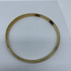 Cow Horn Bangle-XS Natural Variation 6 - Lillon Boutique