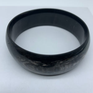 Cow Horn Bangle-L Black Variation - Lillon Boutique