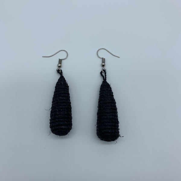 Sisal Earrings- D Black Variation - Lillon Boutique
