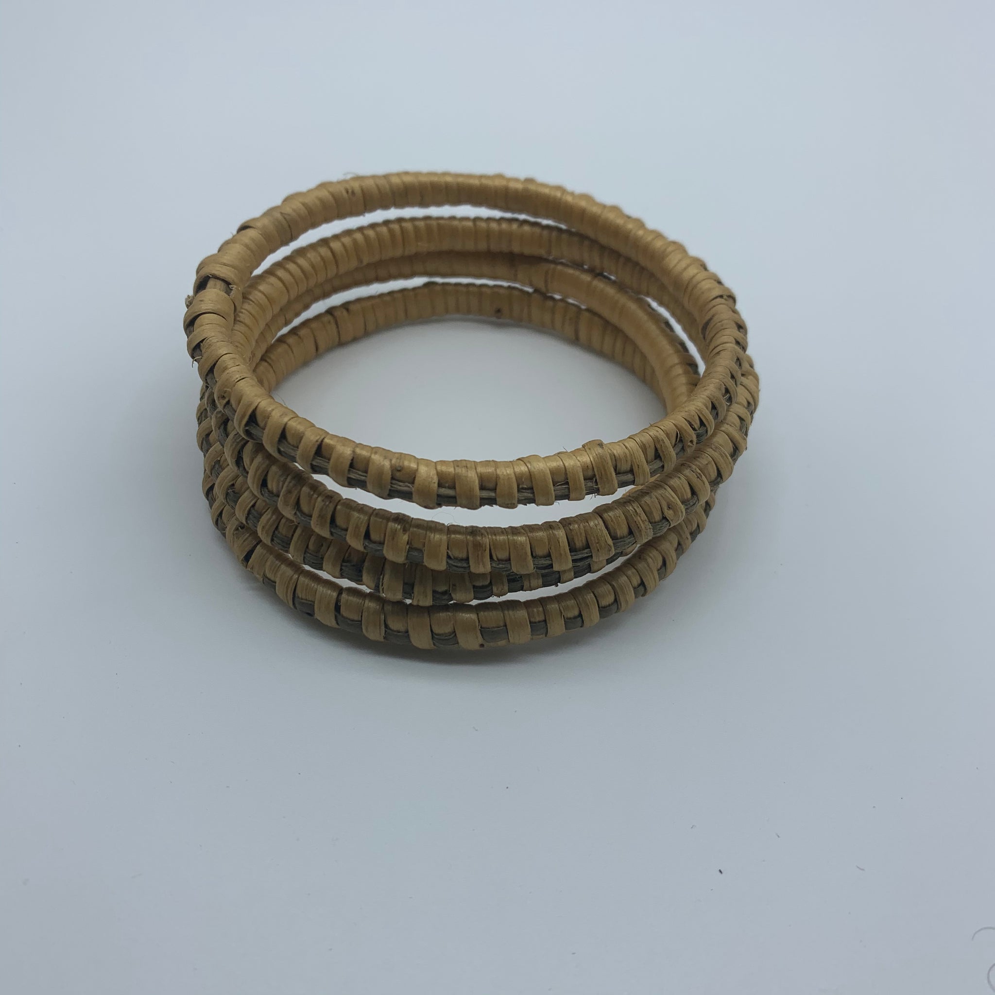 Basket Weave Bangle-Greyish Dye Variation - Lillon Boutique