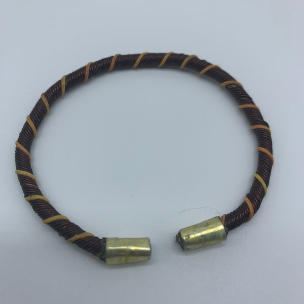 Telephone Wire W/Metal Wire Bracelet-Orange Variation - Lillon Boutique