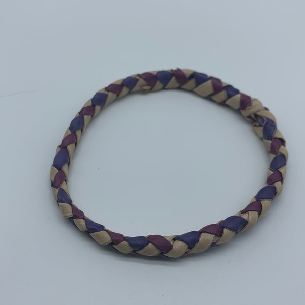 Basket Weave Bangle- Purple  Dye Variation 3 - Lillon Boutique