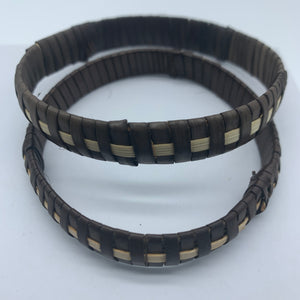 Basket Weave Bracelet-Brown Dye Variation 3 - Lillon Boutique