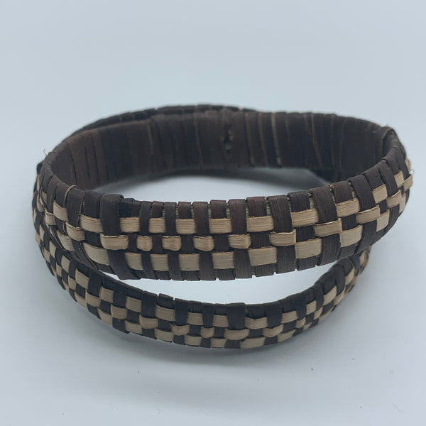 Basket Weave Bracelet-Brown Dye Variation 2 - Lillon Boutique