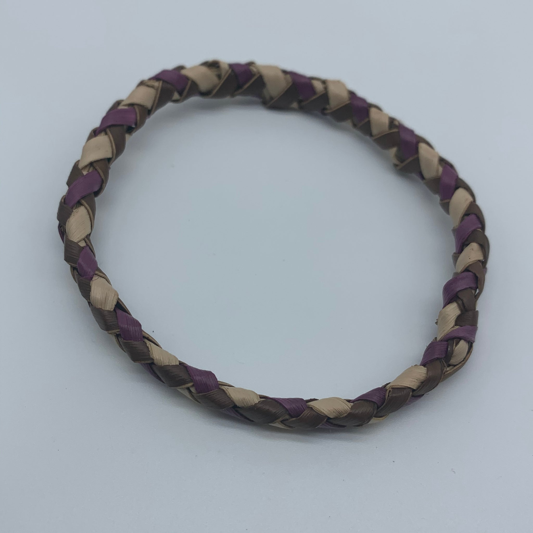 Basket Weave Bangle- Purple  Dye Variation - Lillon Boutique