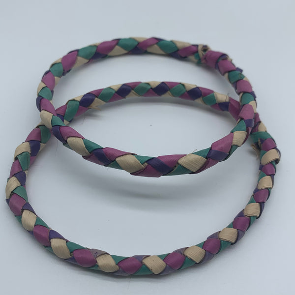 Basket Weave Bangle- Blue Dye Variation 2 - Lillon Boutique
