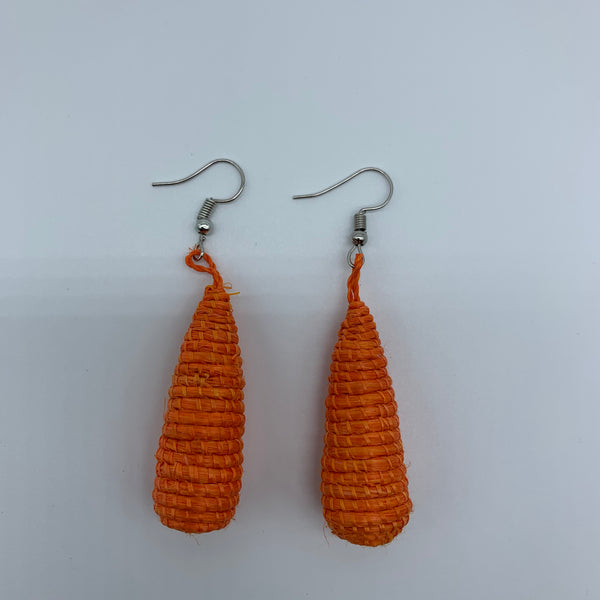 Sisal Earrings- D Orange Variation - Lillon Boutique