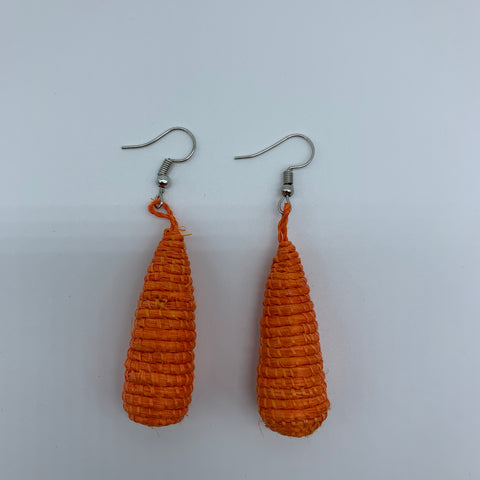 Sisal Earrings- D Orange Variation - Lillon Boutique