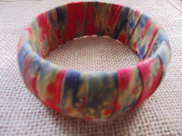 African Prints Bangle-Jumbo Red Variation - Lillon Boutique