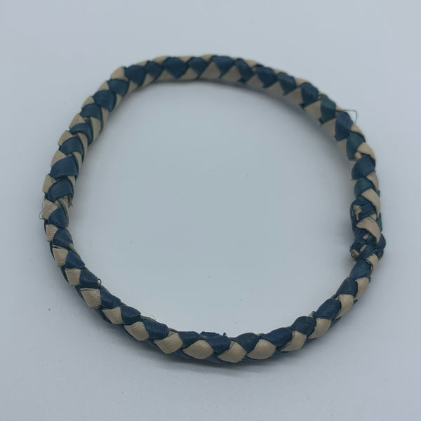 Basket Weave Bangle- Blue Dye Variation 4 - Lillon Boutique