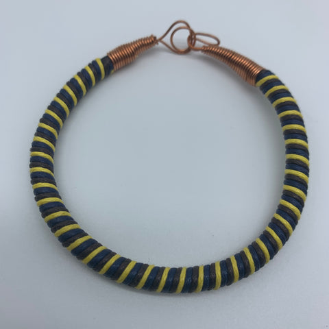 Thread W/Metal Wire Bracelet- Yellow Variation - Lillon Boutique