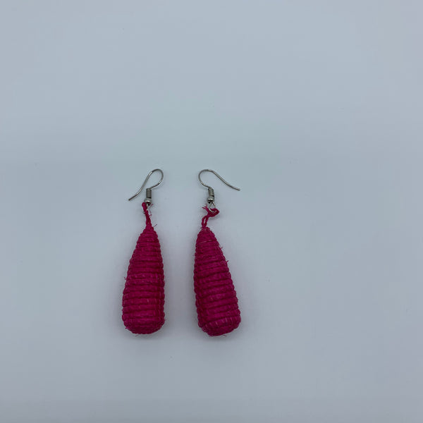 Sisal Earrings- D Pink Variation - Lillon Boutique