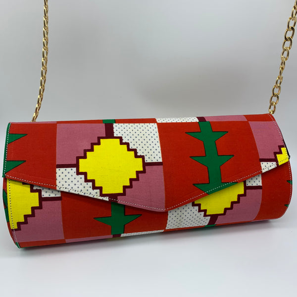 African Print Clutch- SAMPLE Item #8